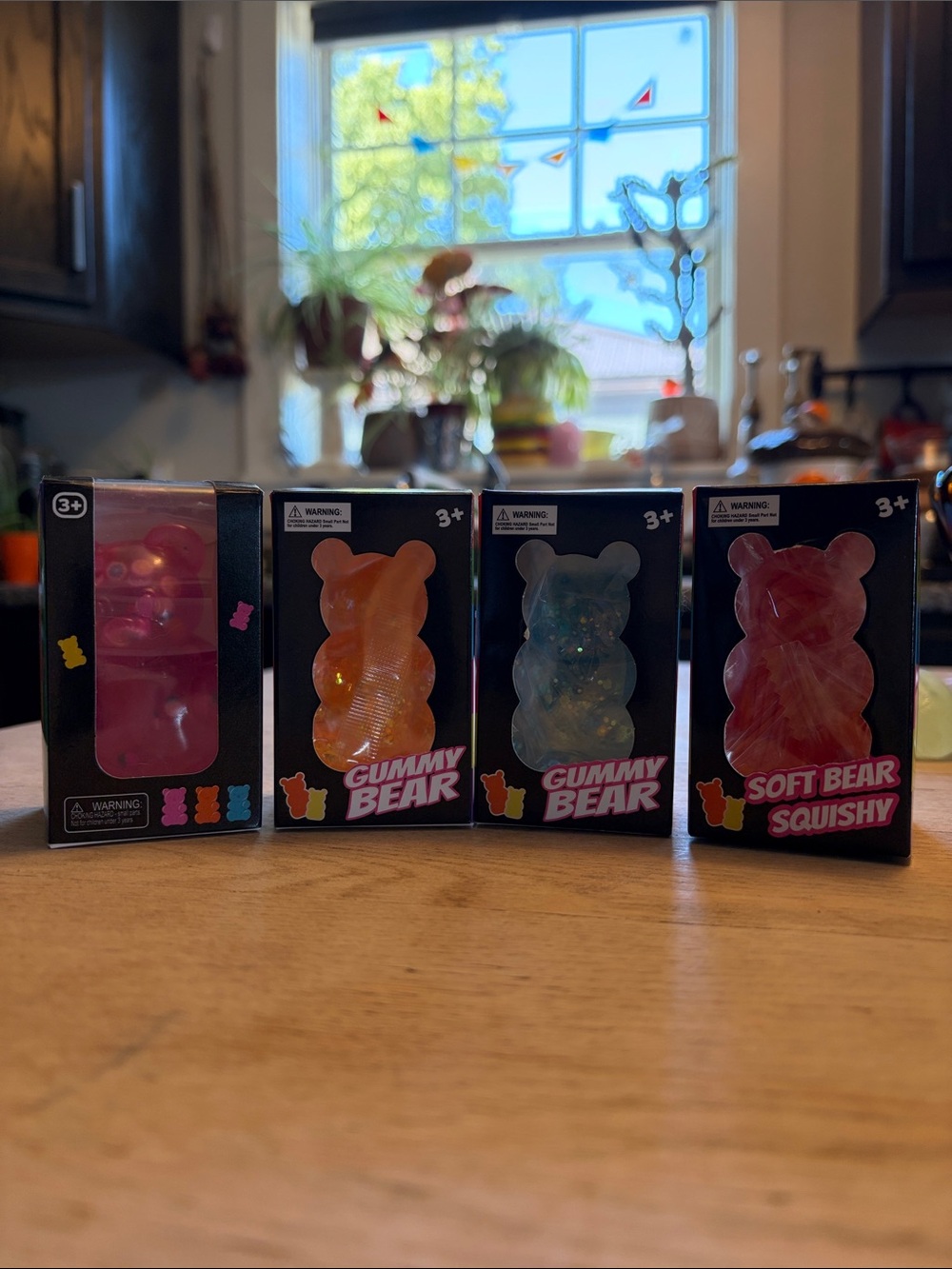 Gummy Bear Soft Squishy Toy - Pink/Orange/Blue - Kids Toys